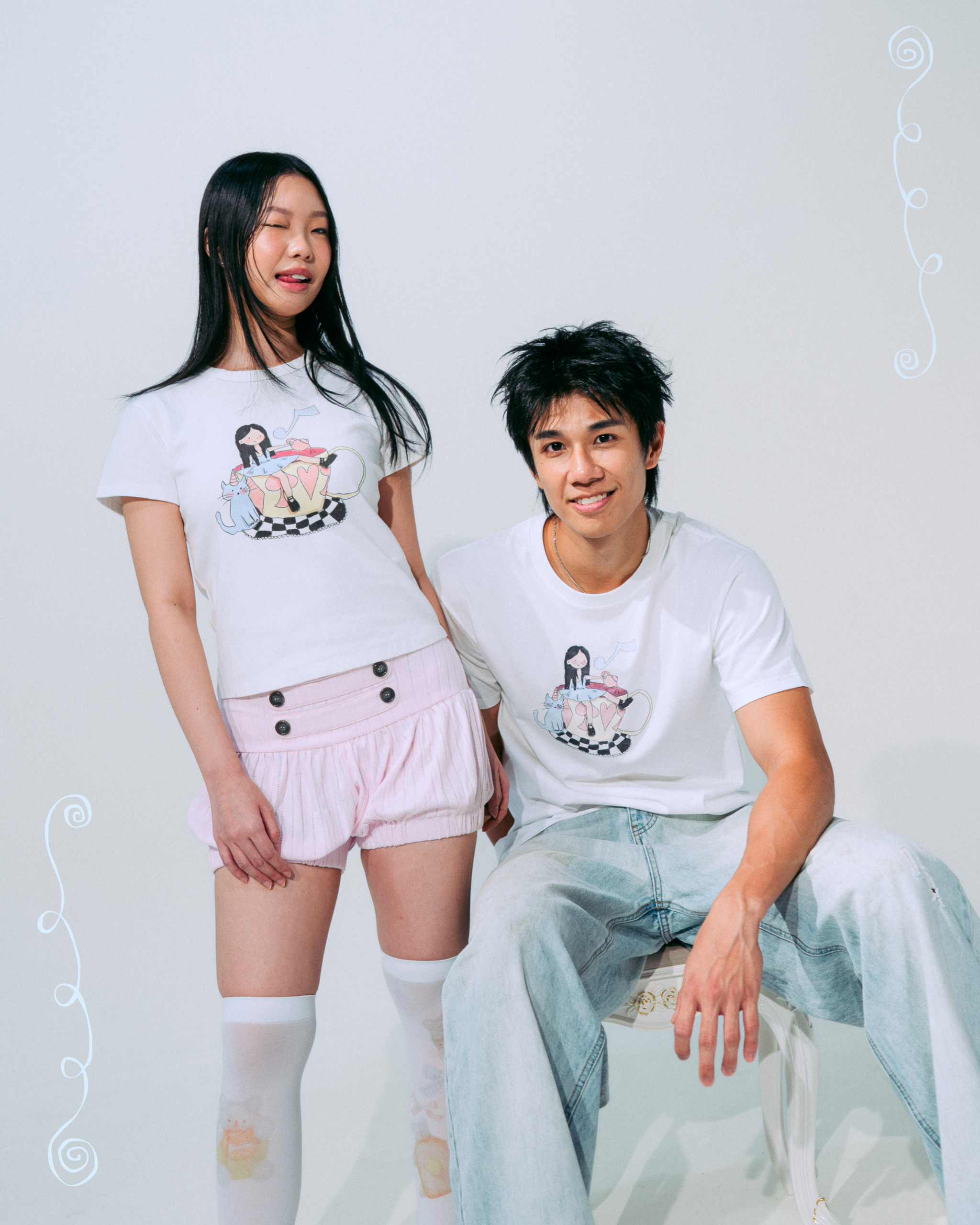 everland white baby tee - Image 4